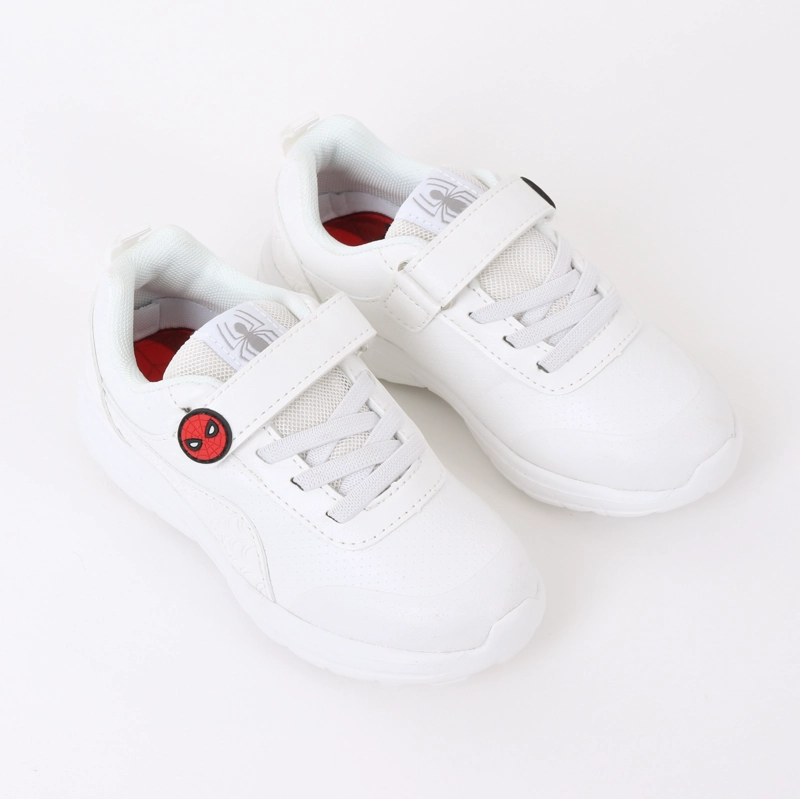 ZAPATILLA ESCOLAR NIÑO VELCRO SPIDERMAN WEB BLANCO MARVEL - 2