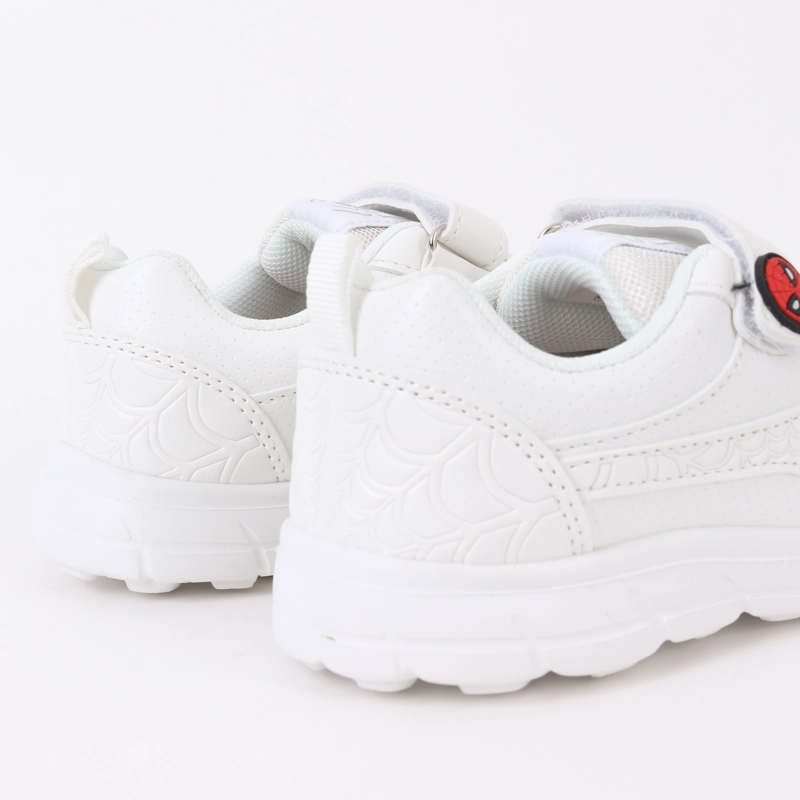 ZAPATILLA ESCOLAR NIÑO VELCRO SPIDERMAN WEB BLANCO MARVEL - 3