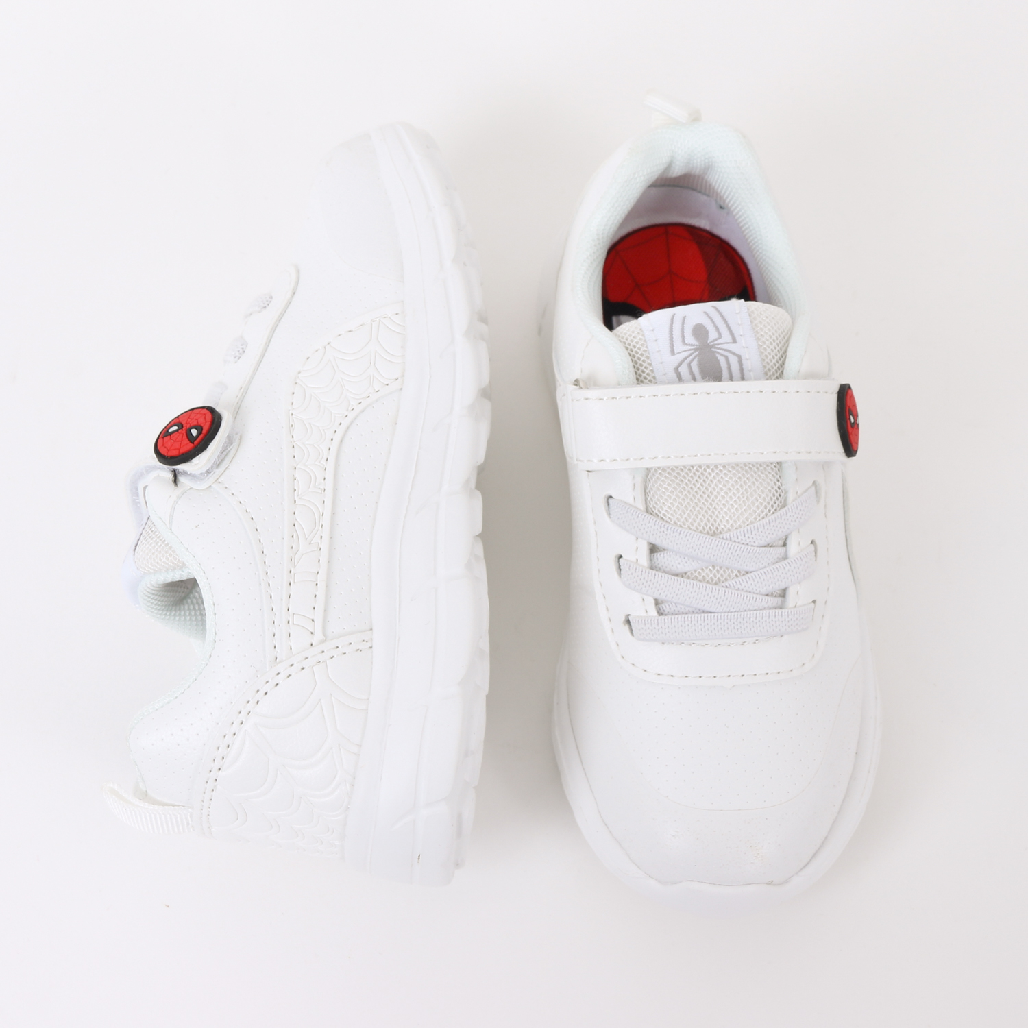 ZAPATILLA ESCOLAR NIÑO VELCRO SPIDERMAN WEB BLANCO MARVEL - 4