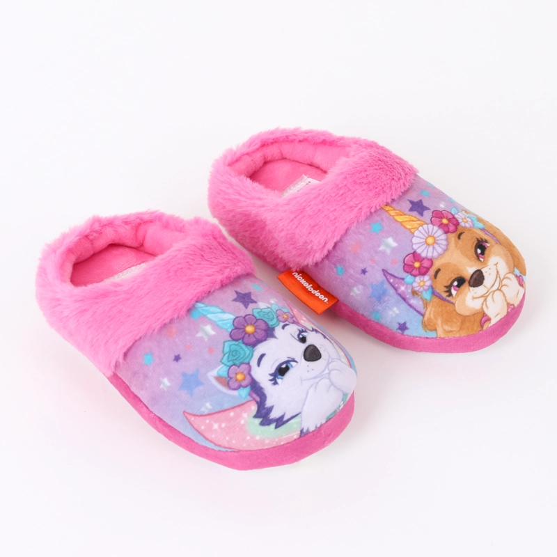 PANTUFLA NIÑA INVERNAL SKYE & EVEREST ROSADO PAW PATROL - 2
