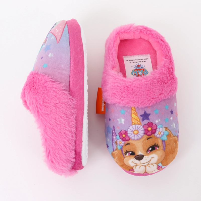 PANTUFLA NIÑA INVERNAL SKYE & EVEREST ROSADO PAW PATROL - 4