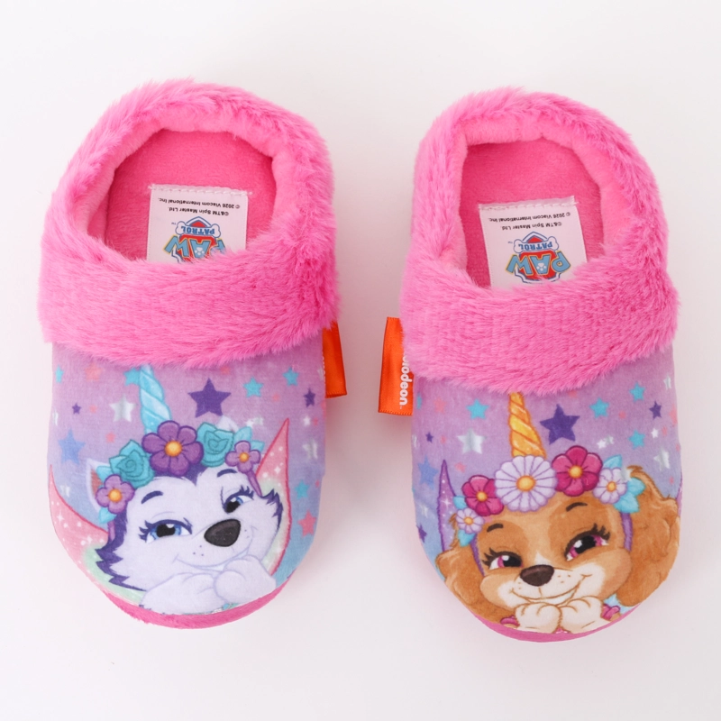 PANTUFLA NIÑA INVERNAL SKYE & EVEREST ROSADO PAW PATROL - 5