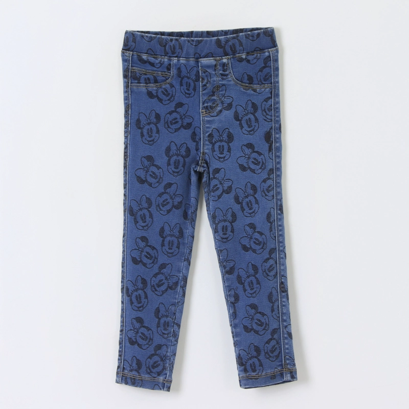 CALZA NIÑA FULL PRINT MINNIE MOUSE AZUL OSCURO DISNEY - 1