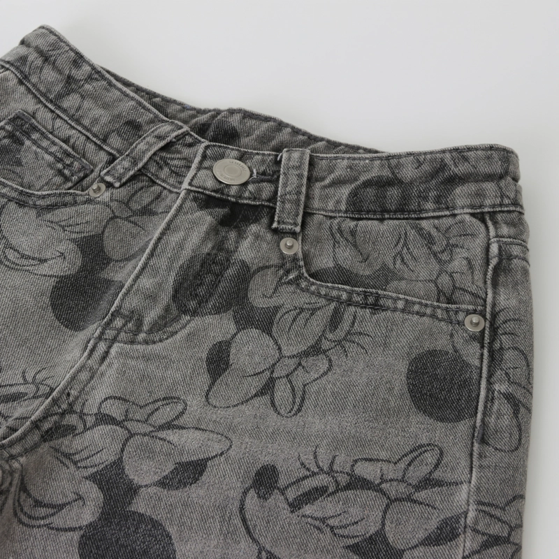 JEANS NIÑA PALAZZO FULL PRINT MINNIE GRIS DISNEY - 2
