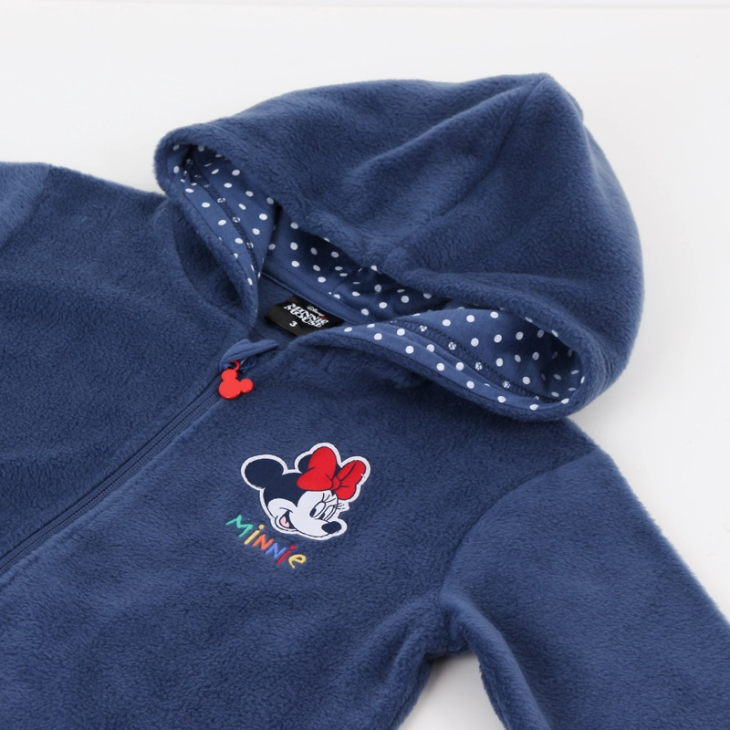 POLAR ESCOLAR CON GORRO NIÑA MINNIE MOUSE AZUL MARINO DISNEY - 3