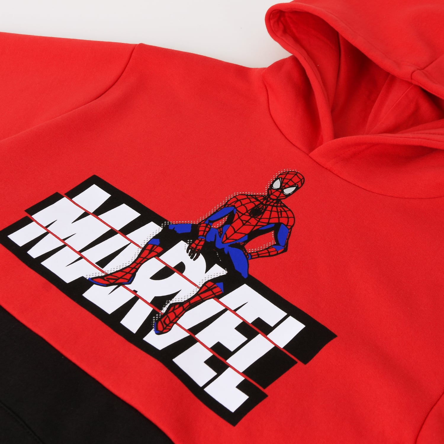 POLERON NIÑO HOODIE SPIDERMAN LOGO ROJO MARVEL - 3