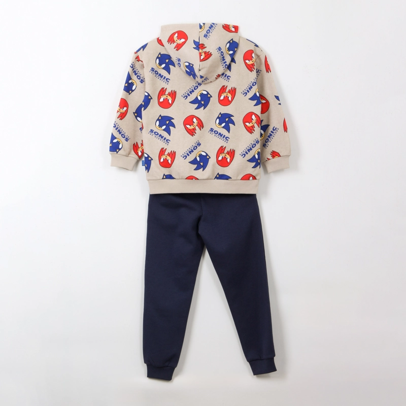 CONJUNTO BUZO NIÑO FULL PRINT SONIC & NUCKLES BEIGE SONIC - 2