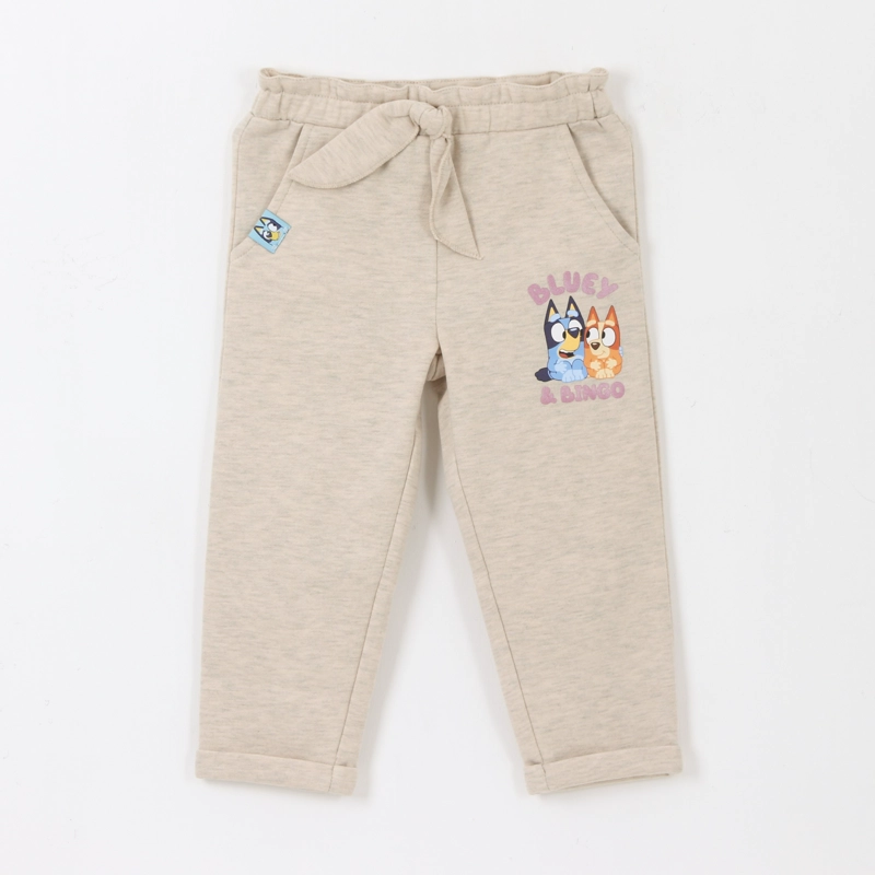 PANTALON DE BUZO NIÑA LAZO BEIGE BINGO & BLUEY - 1