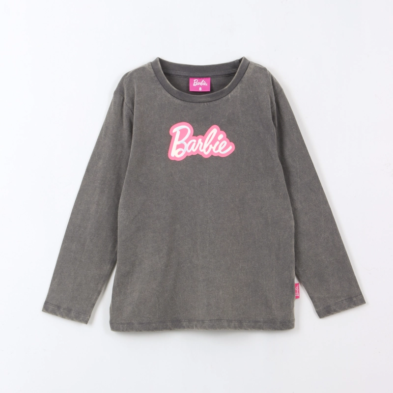 POLERA MANGA LARGA NIÑA LOGO GRIS BARBIE - 1
