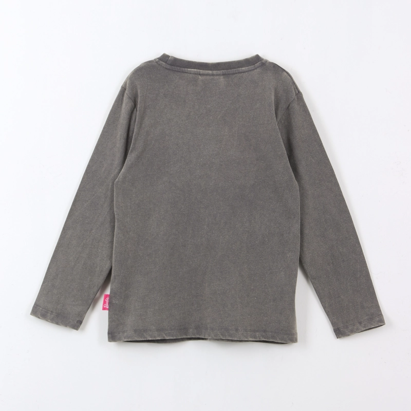 POLERA MANGA LARGA NIÑA LOGO GRIS BARBIE - 2