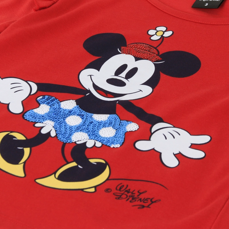 POLERA MANGA LARGA NIÑA VUELOS MINNIE MOUSE ROJO DISNEY - 3