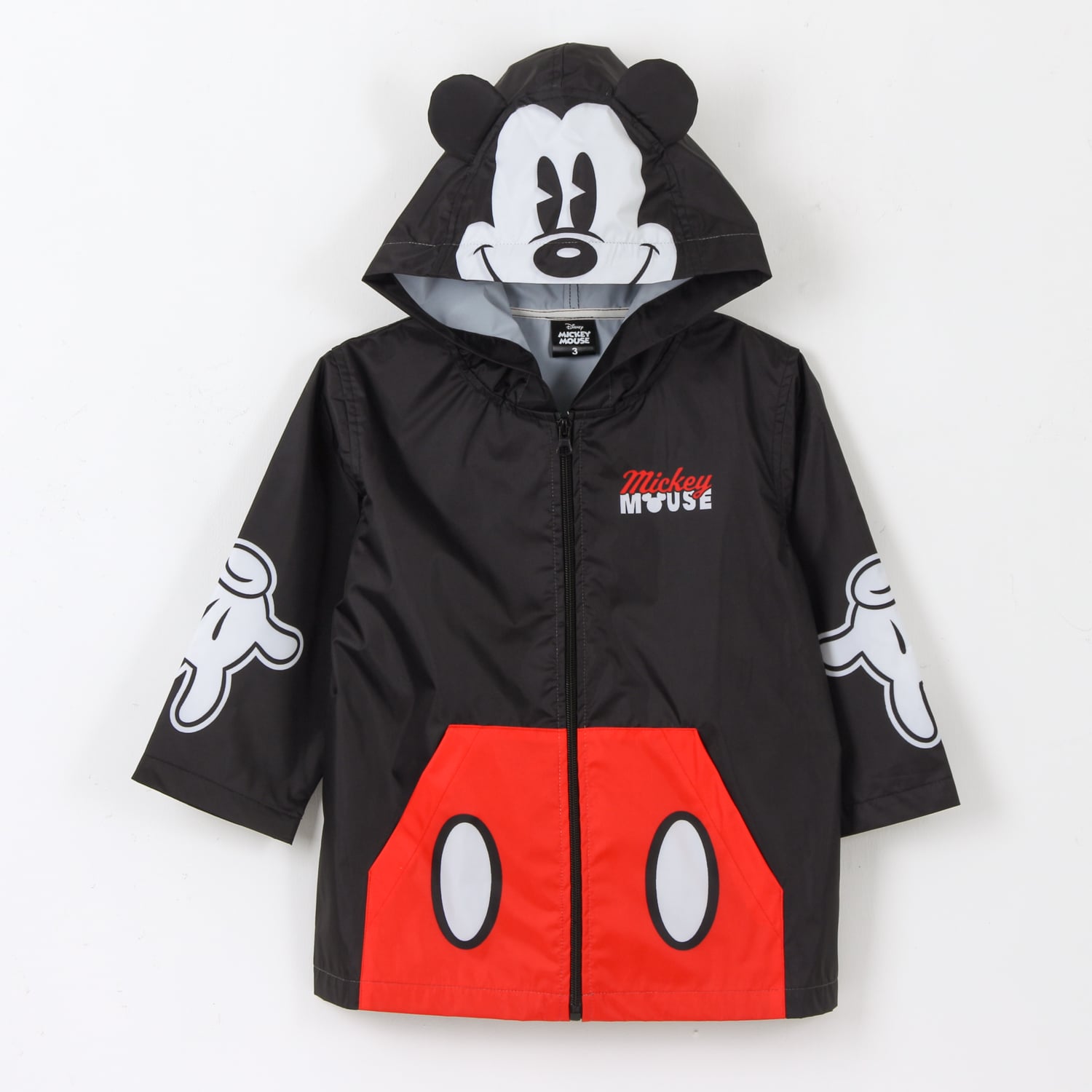 IMPERMEABLE NIÑO OREJAS MICKEY MOUSE NEGRO DISNEY - 1
