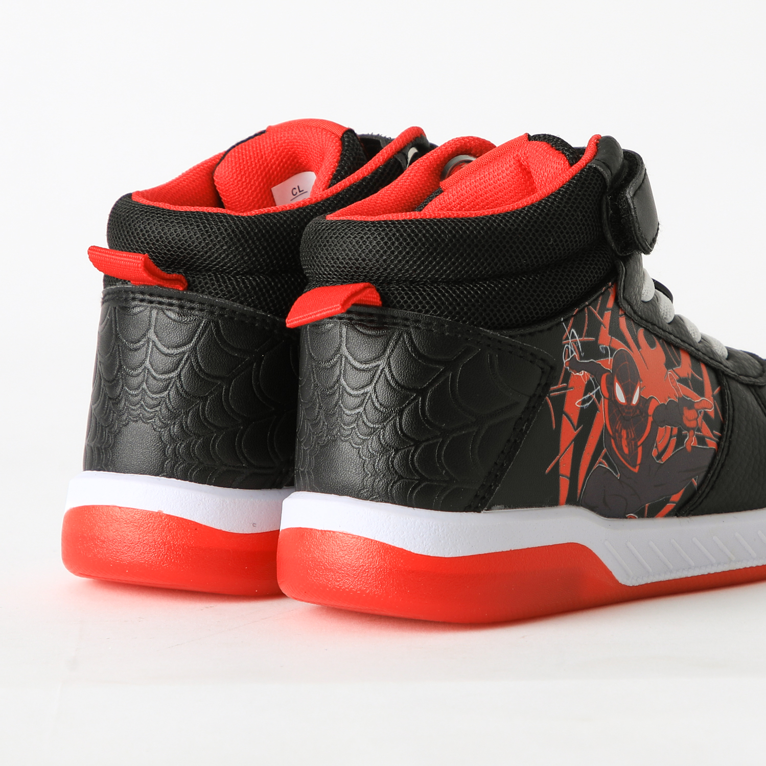 ZAPATILLA CAÑA ALTA NIÑO LUCES SPIDERMAN NEGRO MARVEL - 3
