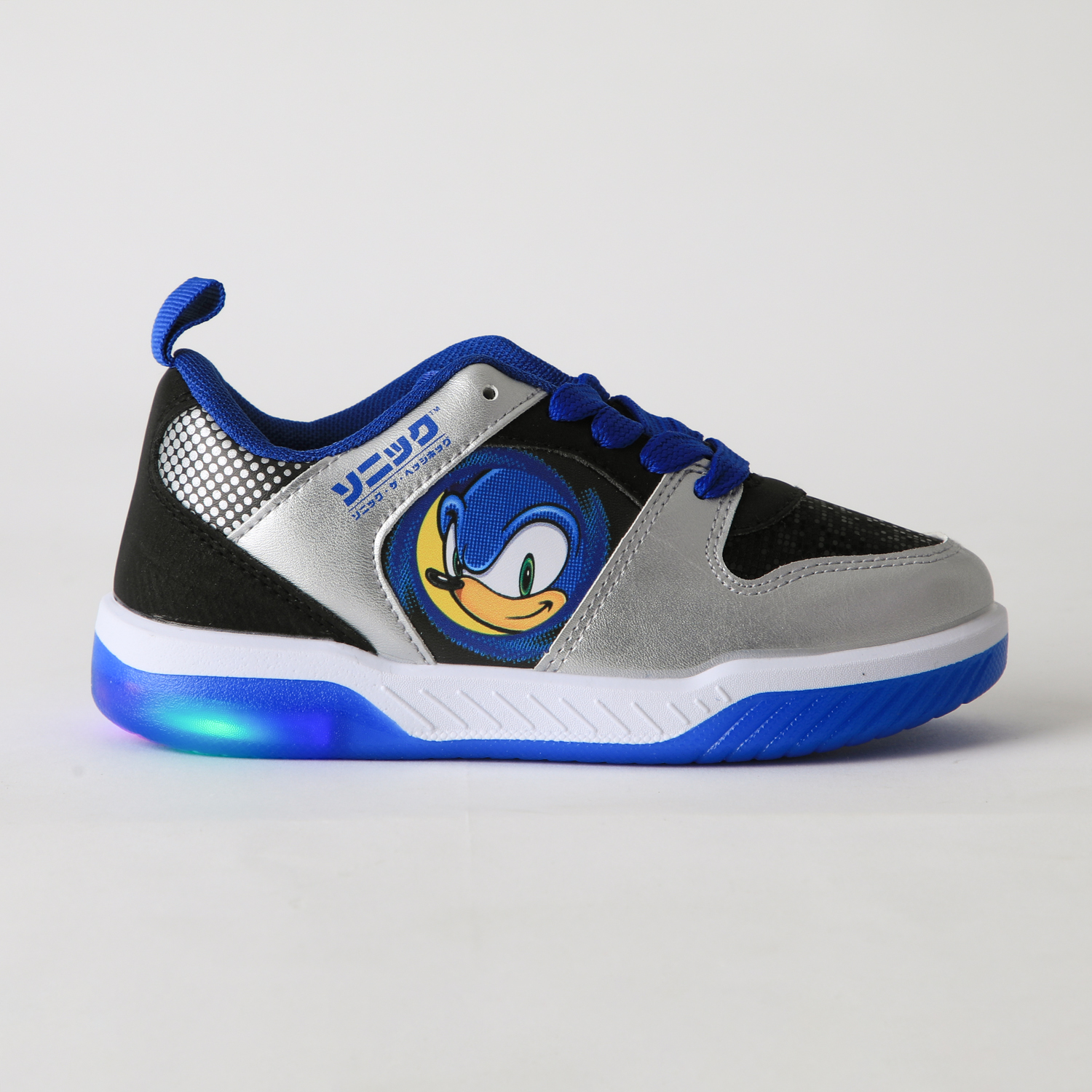ZAPATILLA LUCES NIÑO CARA AZUL SONIC - 1