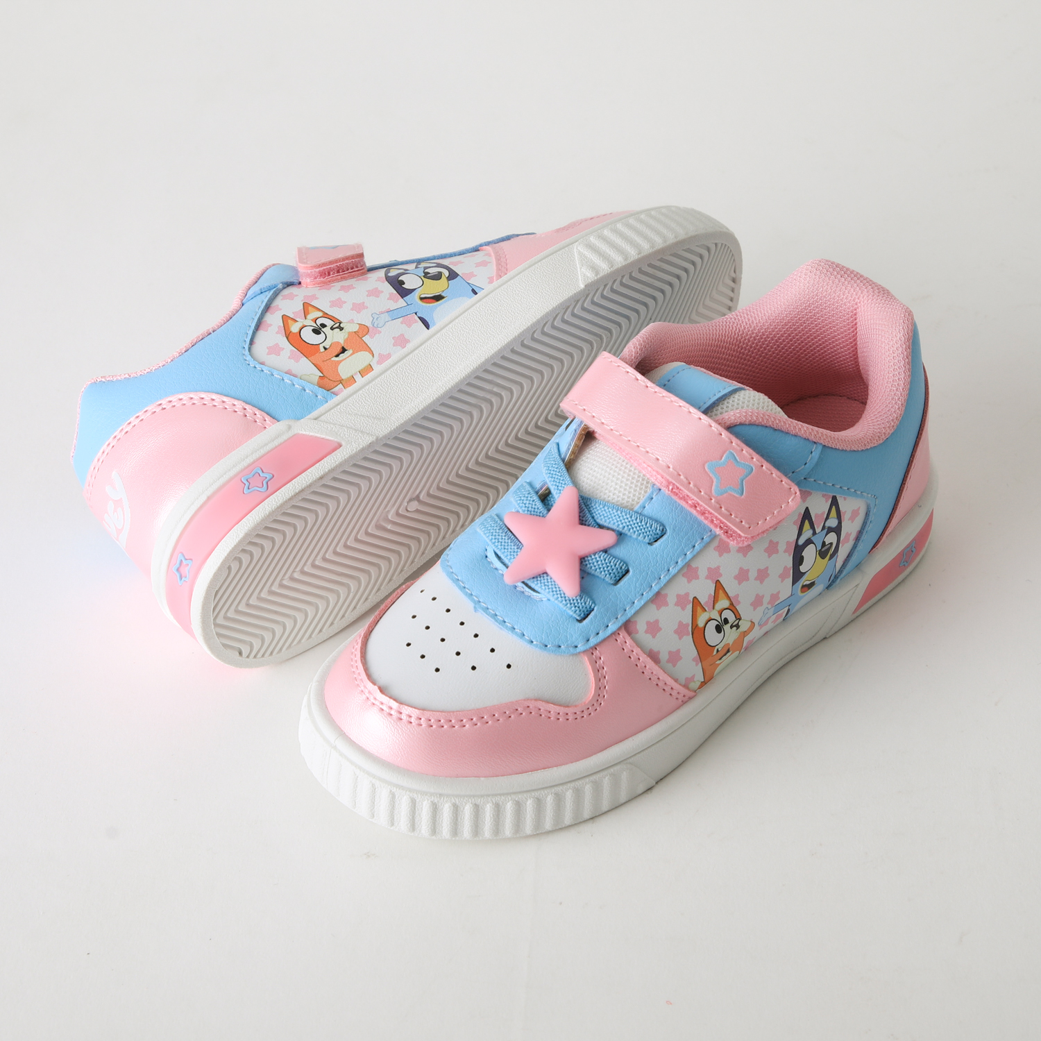 ZAPATILLA LUCES NIÑA VELCRO ESTRELLAS ROSADO BINGO & BLUEY - 4