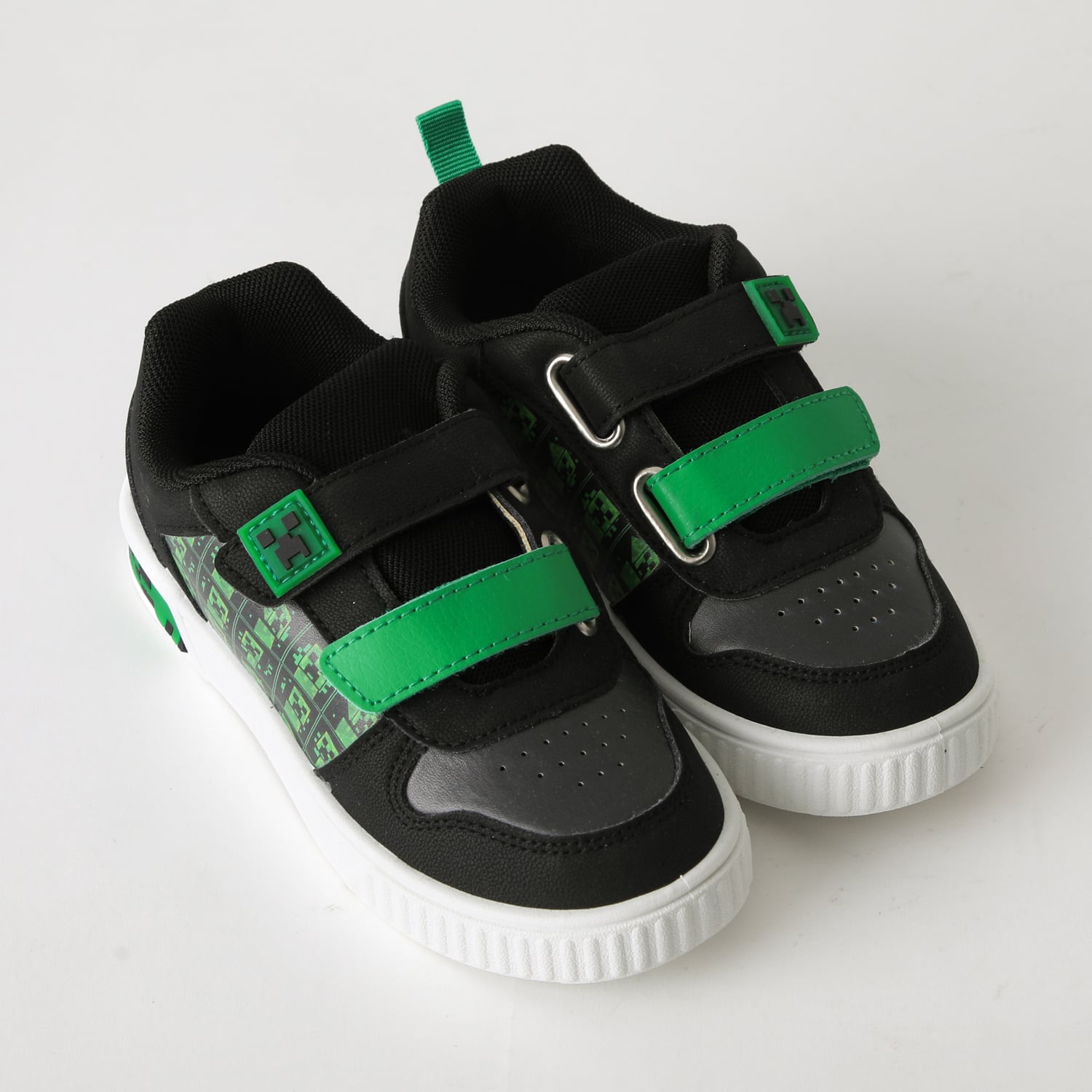 ZAPATILLA LUCES NIÑO VELCRO PRINT NEGRO MINECRAFT - 2