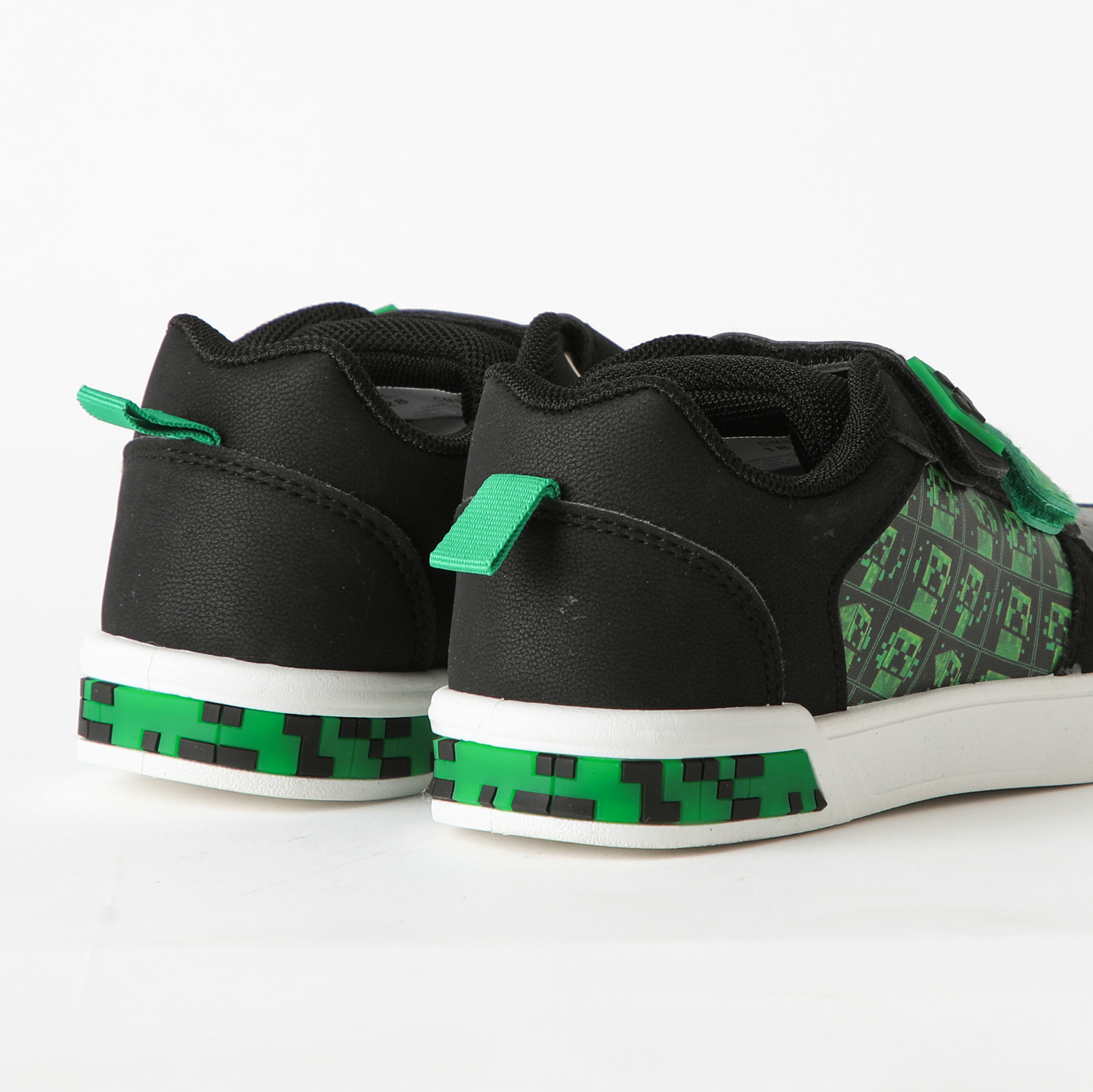 ZAPATILLA LUCES NIÑO VELCRO PRINT NEGRO MINECRAFT - 3