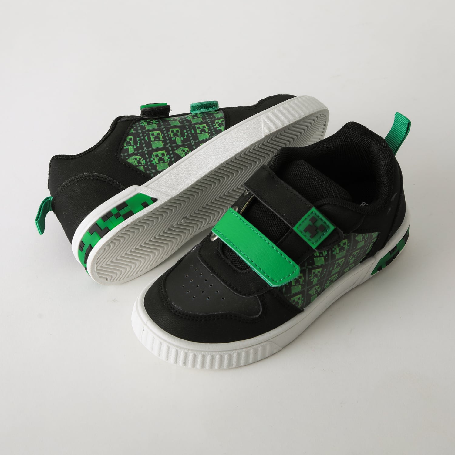 ZAPATILLA LUCES NIÑO VELCRO PRINT NEGRO MINECRAFT - 4