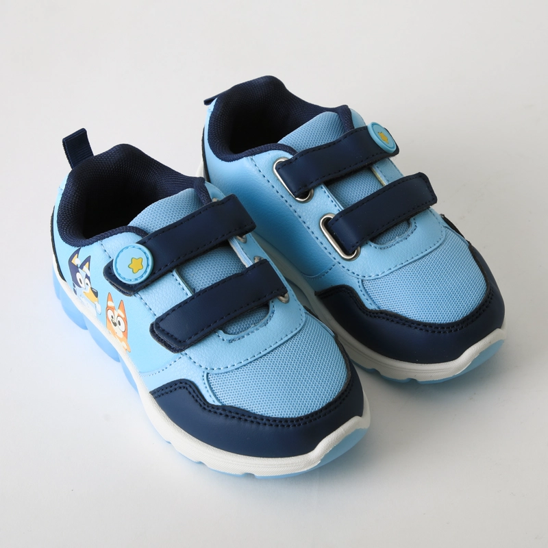 ZAPATILLA LUCES NIÑO VELCRO CELESTE BINGO & BLUEY - 2