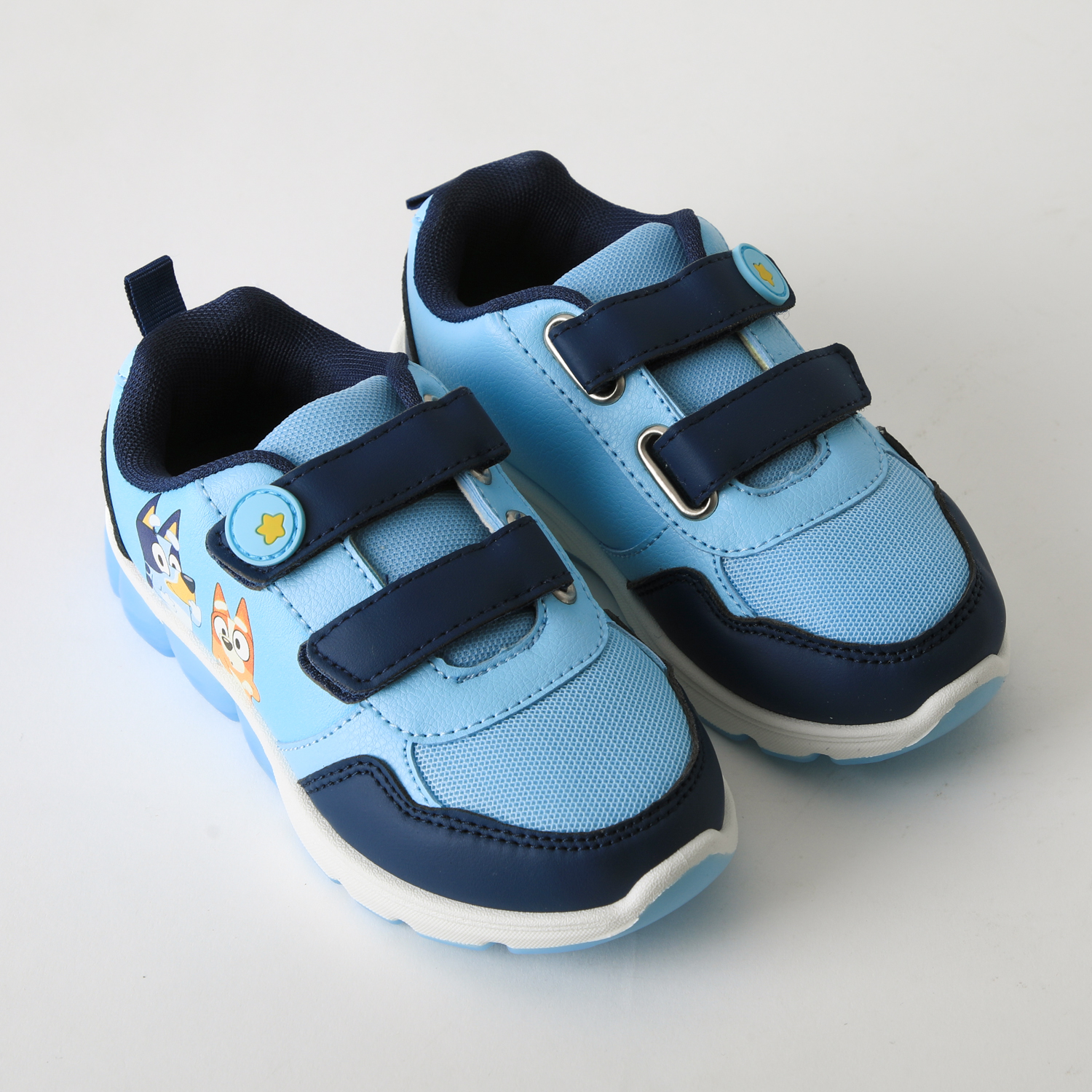 ZAPATILLA LUCES NIÑO VELCRO CELESTE BINGO & BLUEY - 2