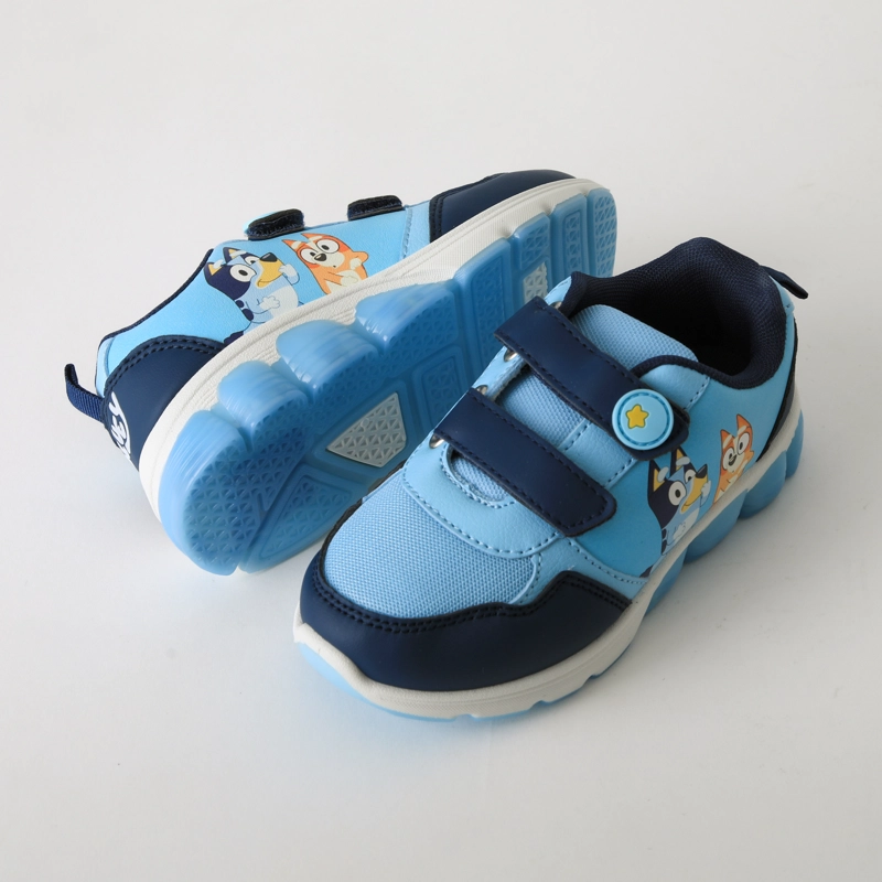 ZAPATILLA LUCES NIÑO VELCRO CELESTE BINGO & BLUEY - 4