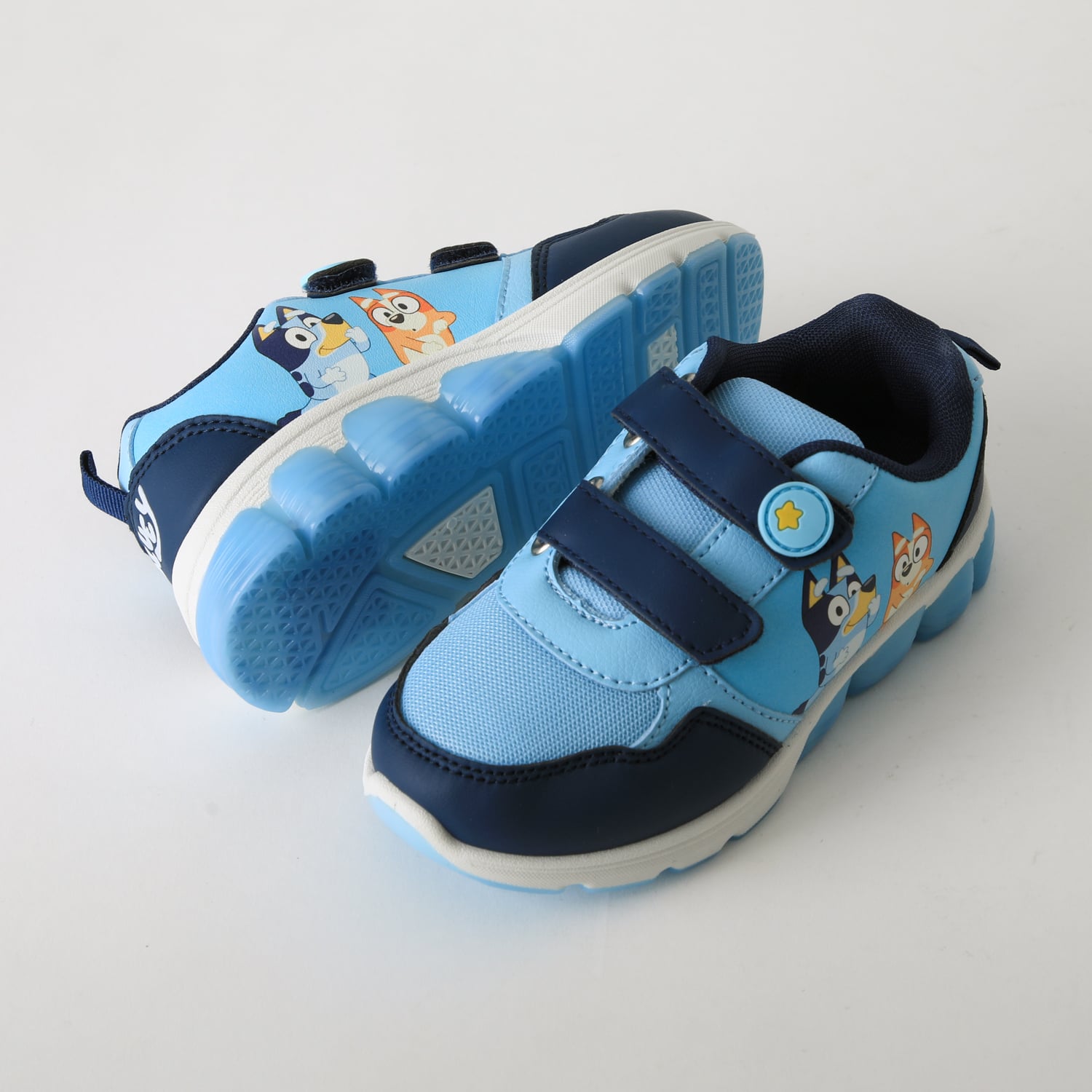 ZAPATILLA LUCES NIÑO VELCRO CELESTE BINGO & BLUEY - 4