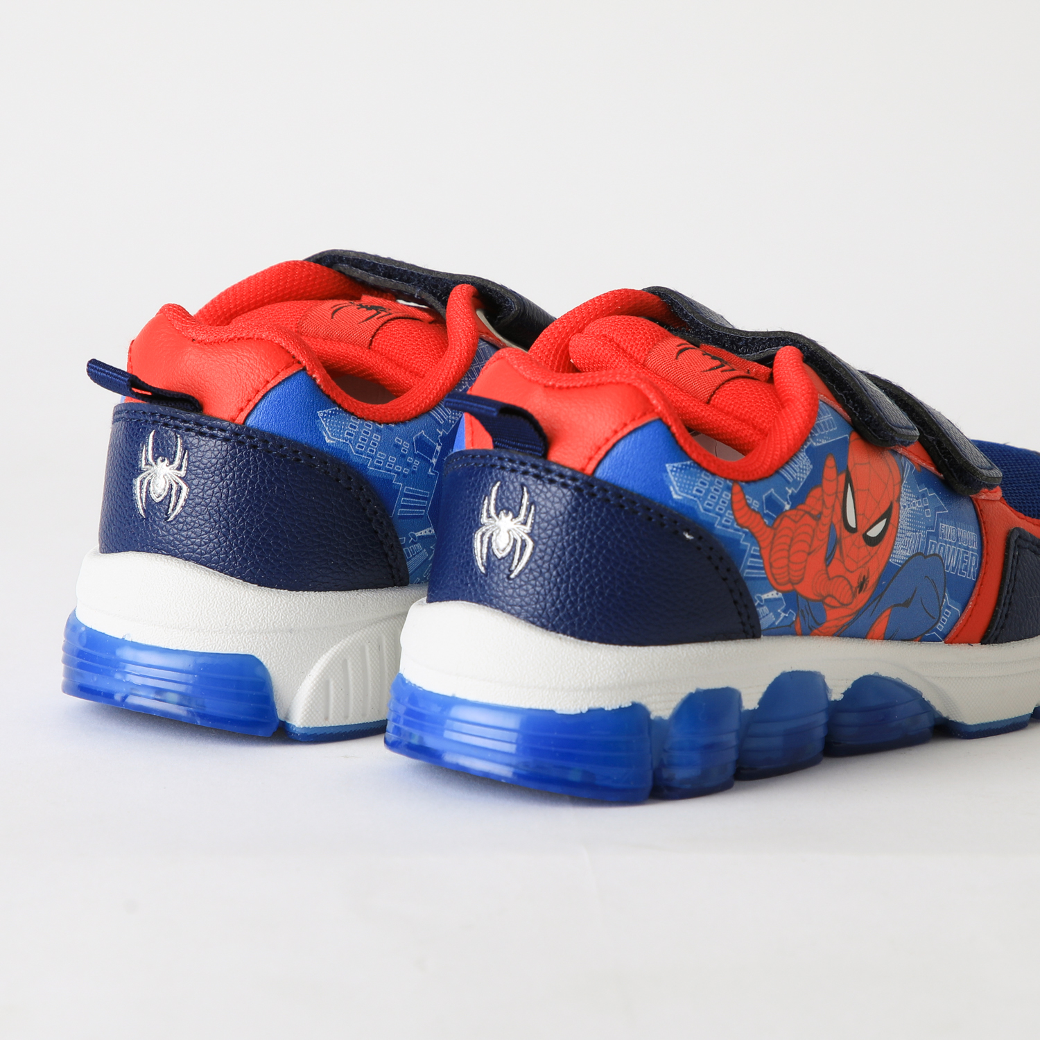 ZAPATILLA LUCES NIÑO VELCRO SPIDERMAN AZUL MARVEL - 3