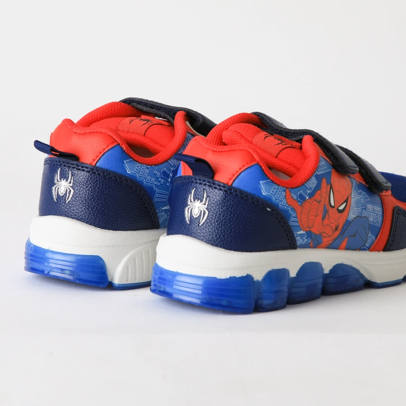 ZAPATILLA LUCES NIÑO VELCRO SPIDERMAN AZUL MARVEL - 3