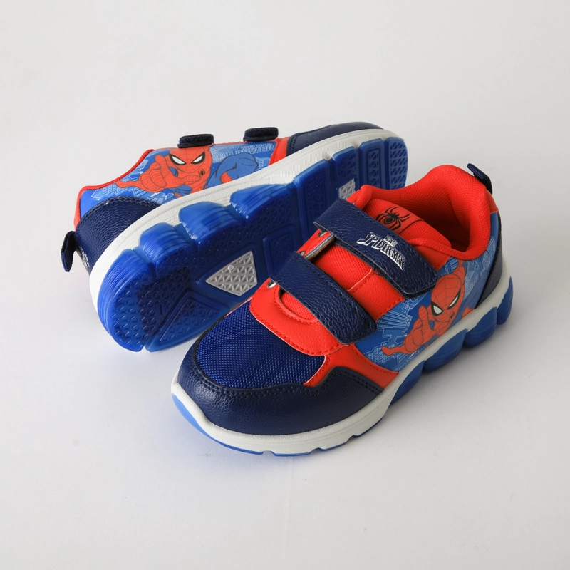 ZAPATILLA LUCES NIÑO VELCRO SPIDERMAN AZUL MARVEL - 4