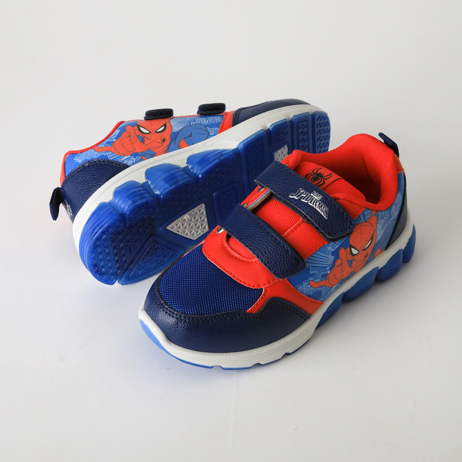 ZAPATILLA LUCES NIÑO VELCRO SPIDERMAN AZUL MARVEL - 4