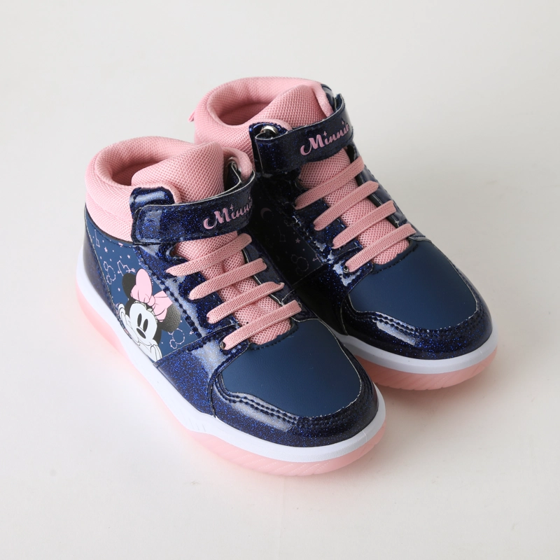 ZAPATILLA CAÑA ALTA NIÑA LUCES AZUL MINNIE DISNEY - 2