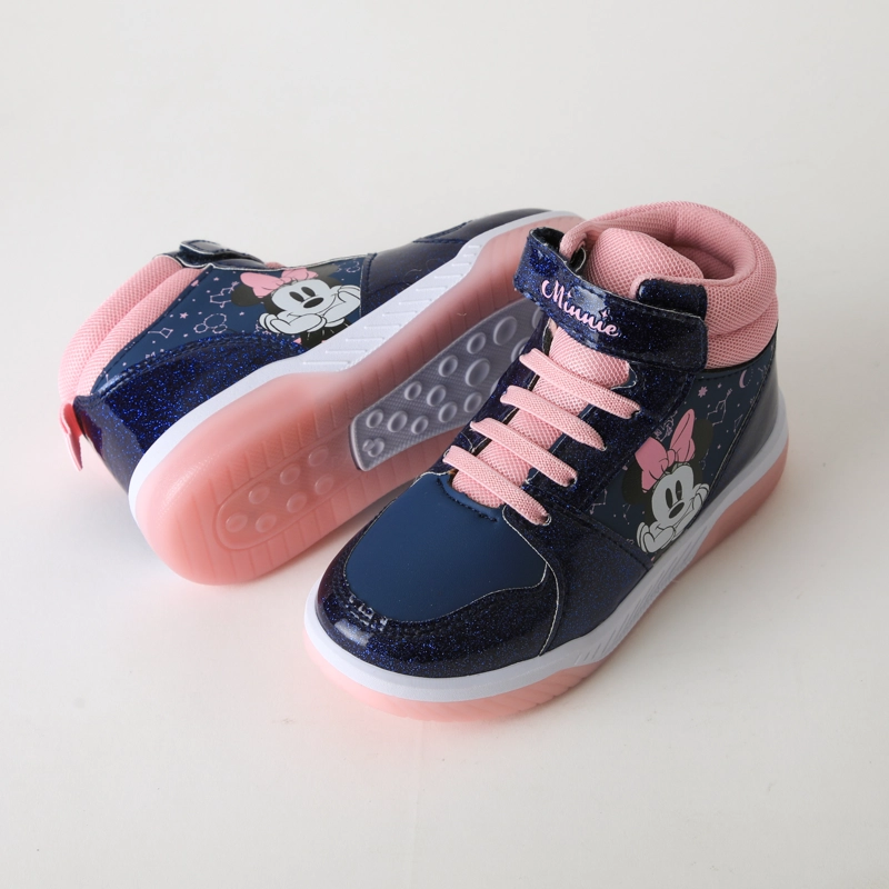 ZAPATILLA CAÑA ALTA NIÑA LUCES AZUL MINNIE DISNEY - 4