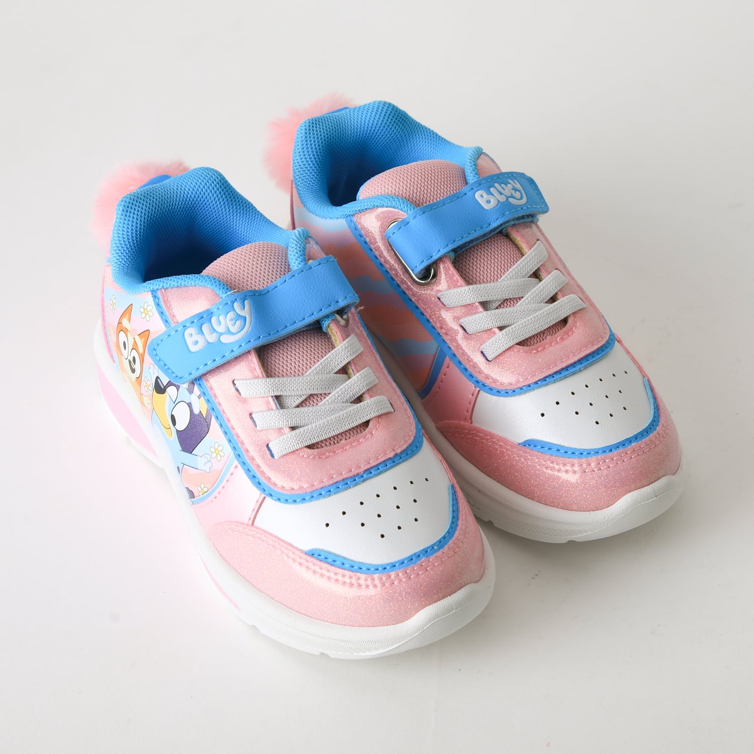 ZAPATILLA LUCES NIÑA VELCRO POMPON ROSADO BINGO & BLUEY - 2