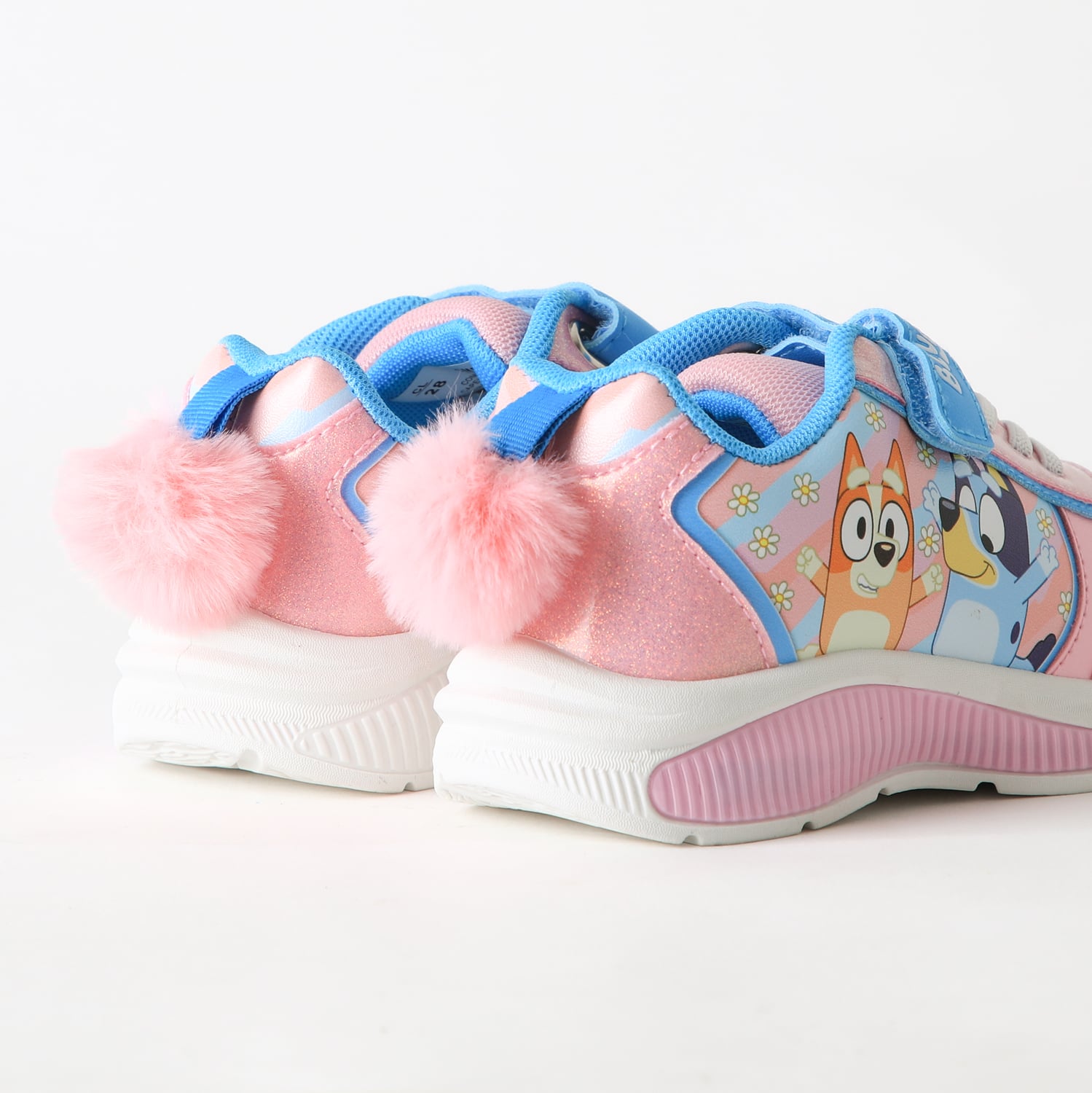 ZAPATILLA LUCES NIÑA VELCRO POMPON ROSADO BINGO & BLUEY - 3