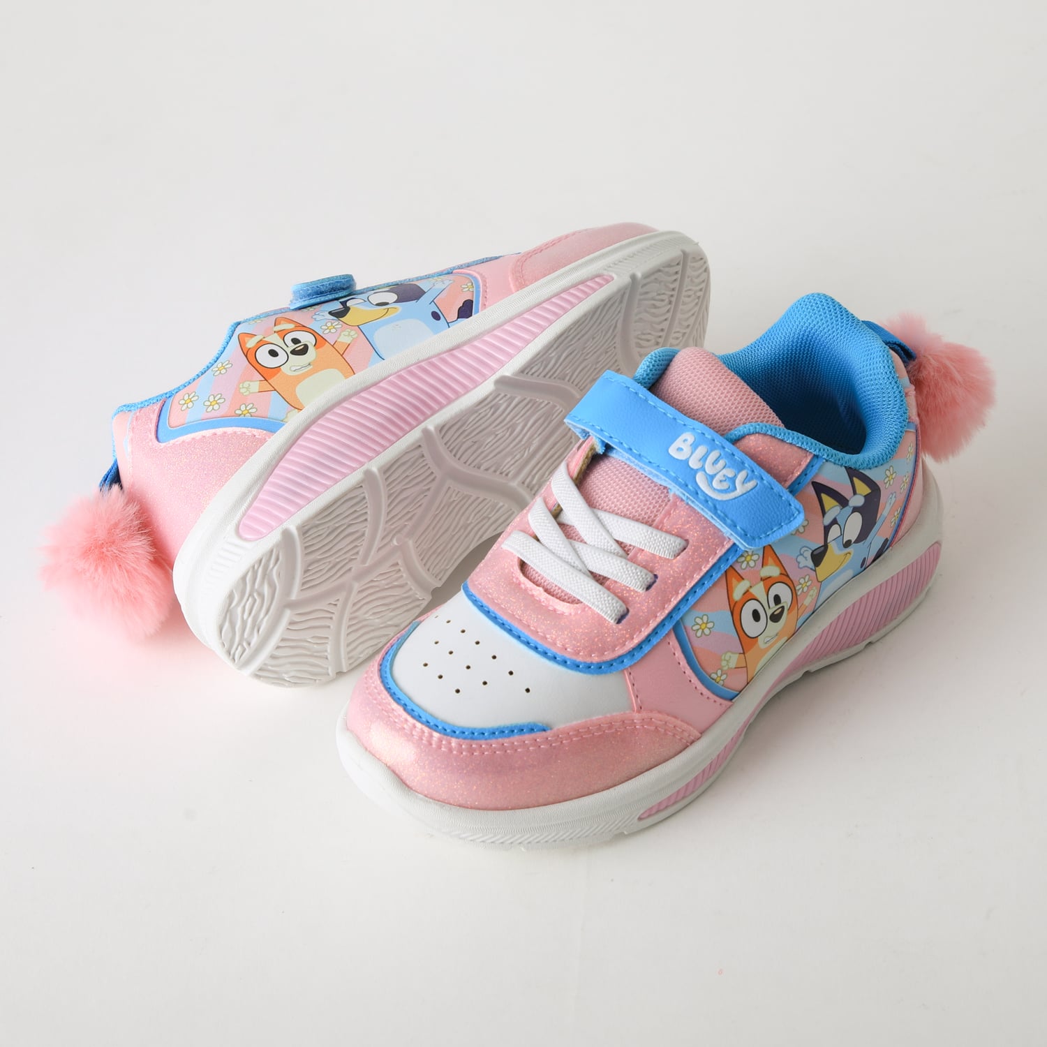 ZAPATILLA LUCES NIÑA VELCRO POMPON ROSADO BINGO & BLUEY - 4