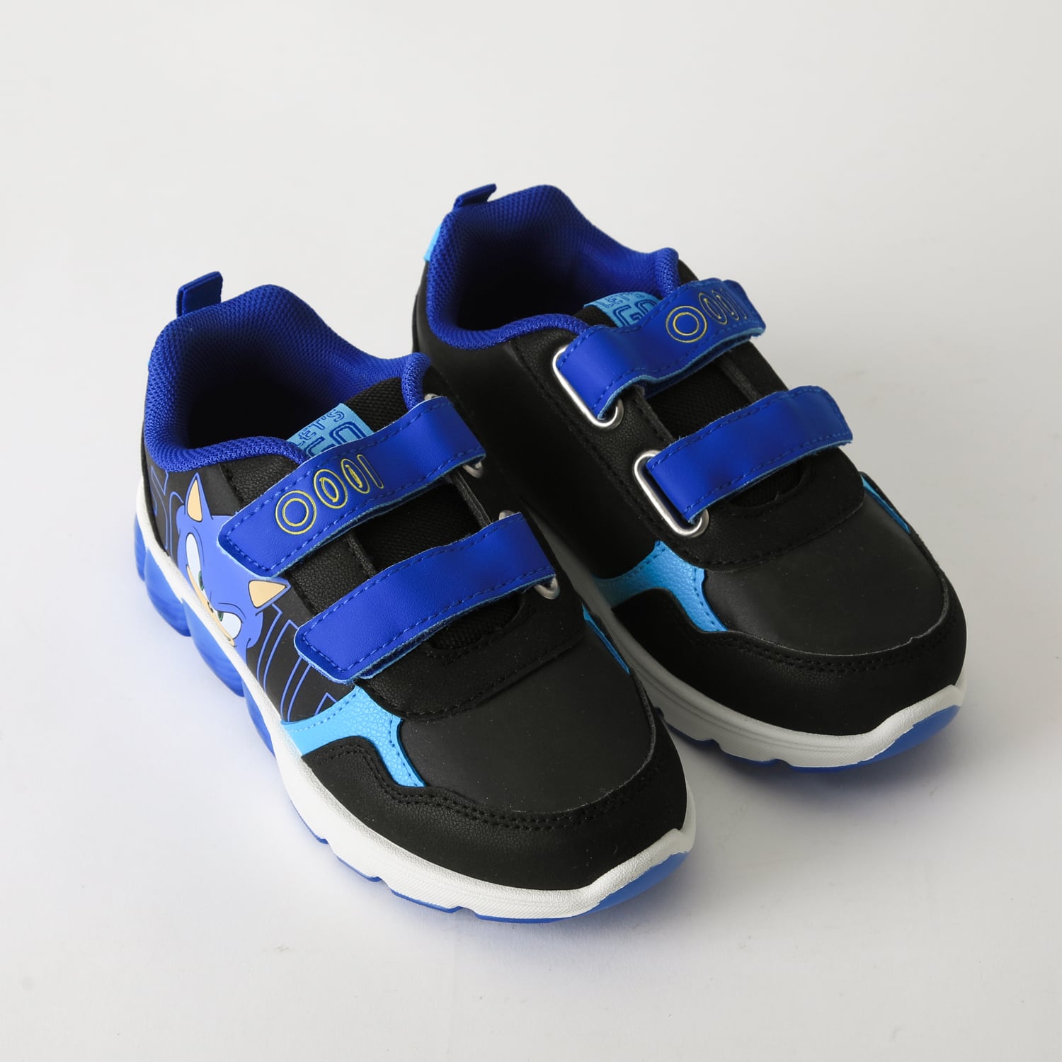 ZAPATILLA LUCES NIÑO VELCRO NEGRO SONIC - 2