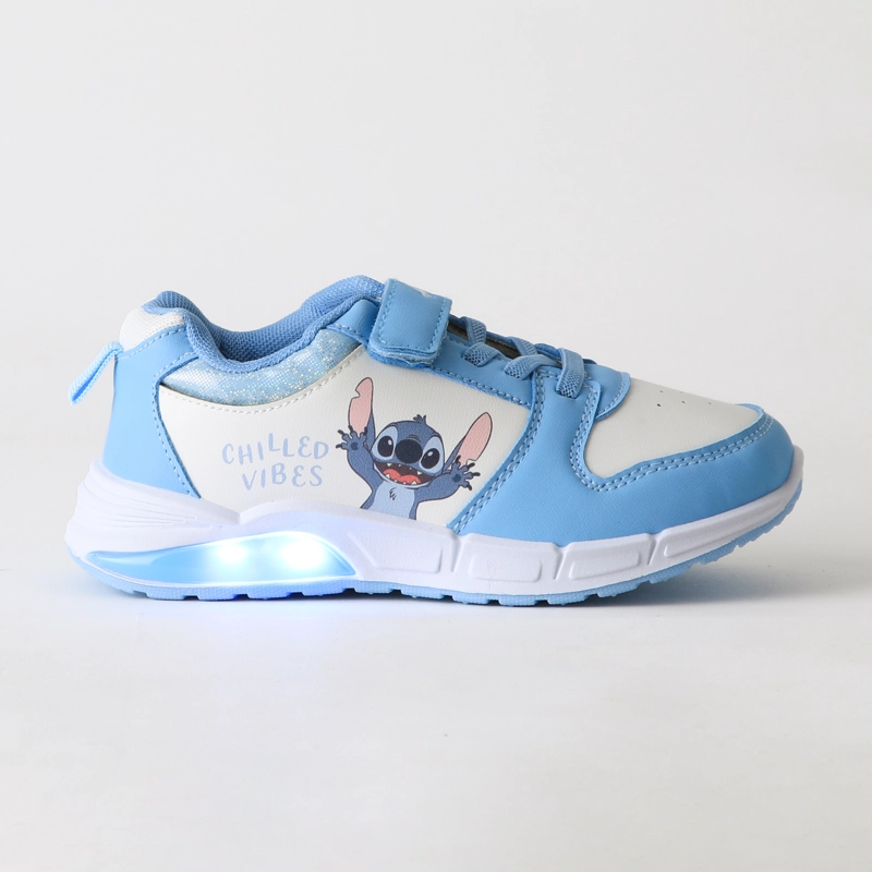 ZAPATILLA LUCES NIÑA VELCRO LILO & STITCH AZUL DISNEY - 1
