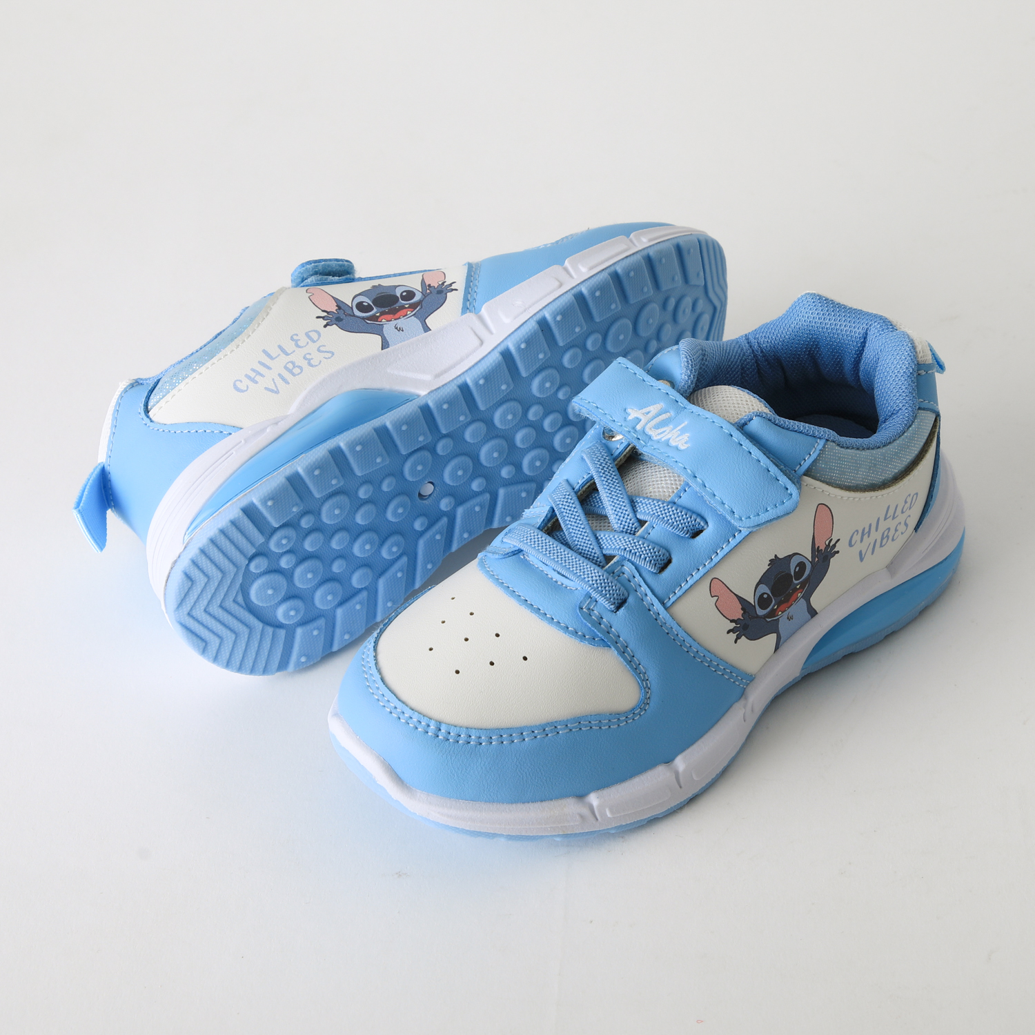 ZAPATILLA LUCES NIÑA VELCRO LILO & STITCH AZUL DISNEY - 4