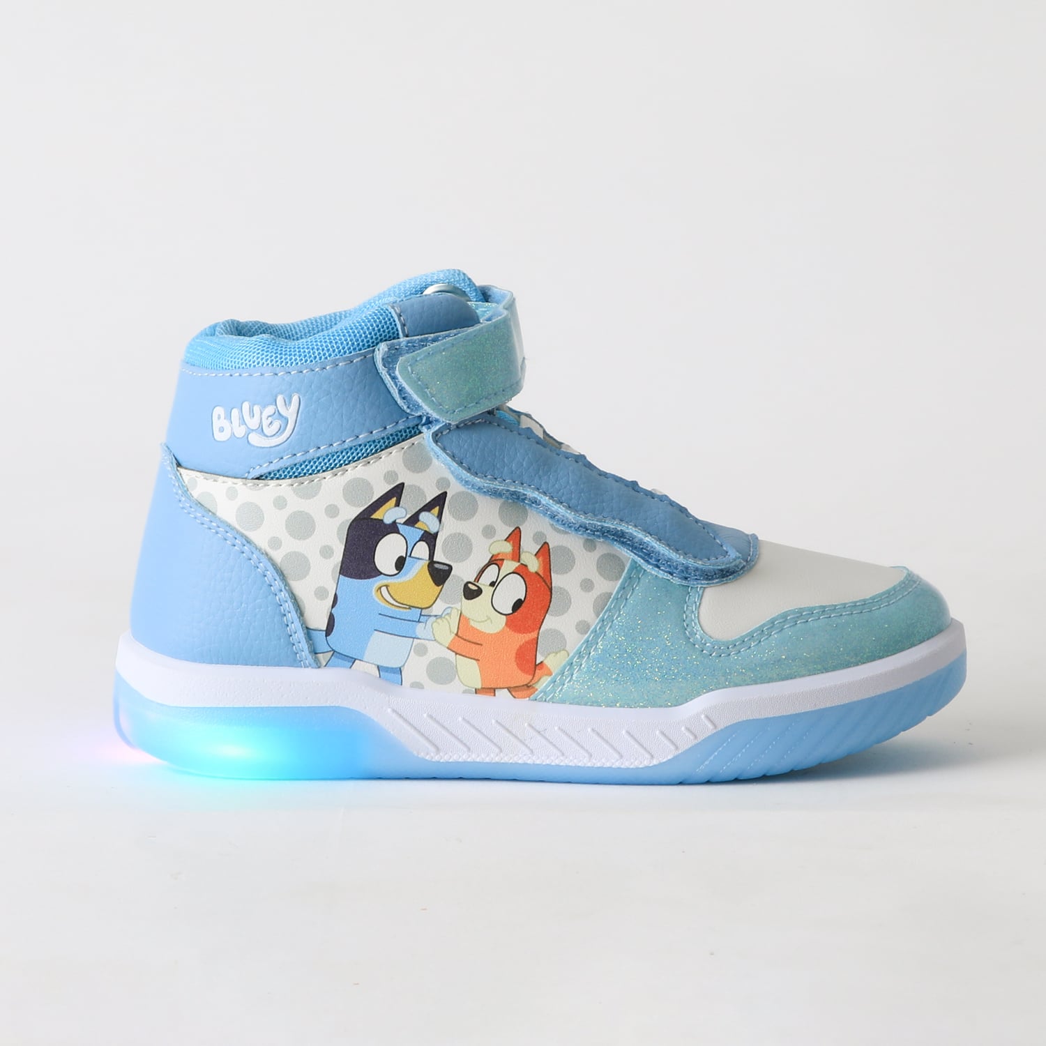 ZAPATILLA CAÑA ALTA NIÑA LUCES CELESTE BINGO & BLUEY - 1