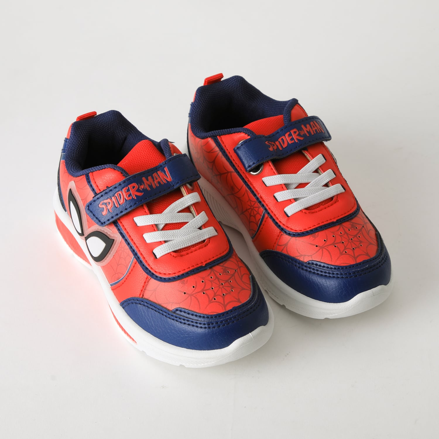 ZAPATILLA LUCES NIÑO VELCRO SPIDERMAN OJOS ROJO MARVEL - 2