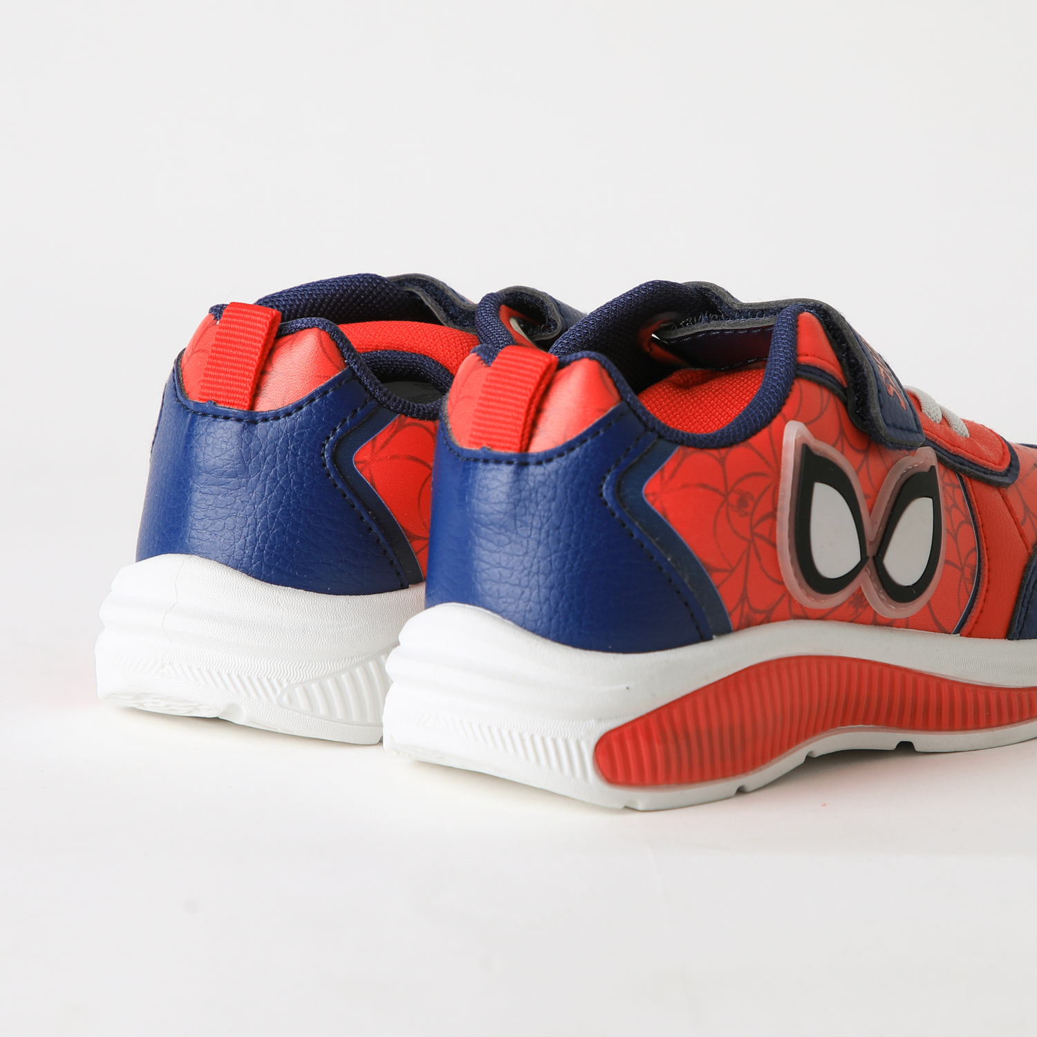 ZAPATILLA LUCES NIÑO VELCRO SPIDERMAN OJOS ROJO MARVEL - 3