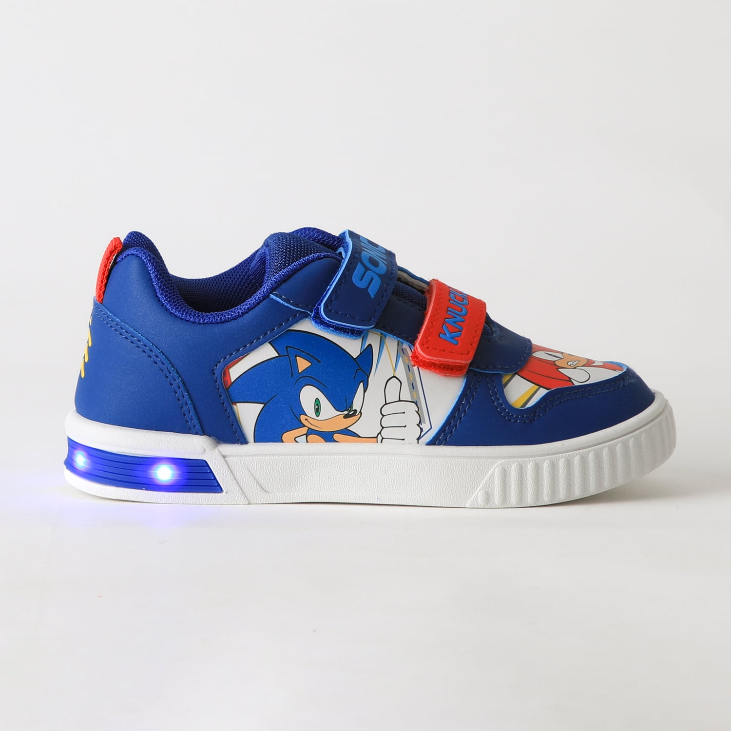 ZAPATILLA LUCES NIÑO VELCRO SONIC & NUCKLES AZUL SONIC - 1