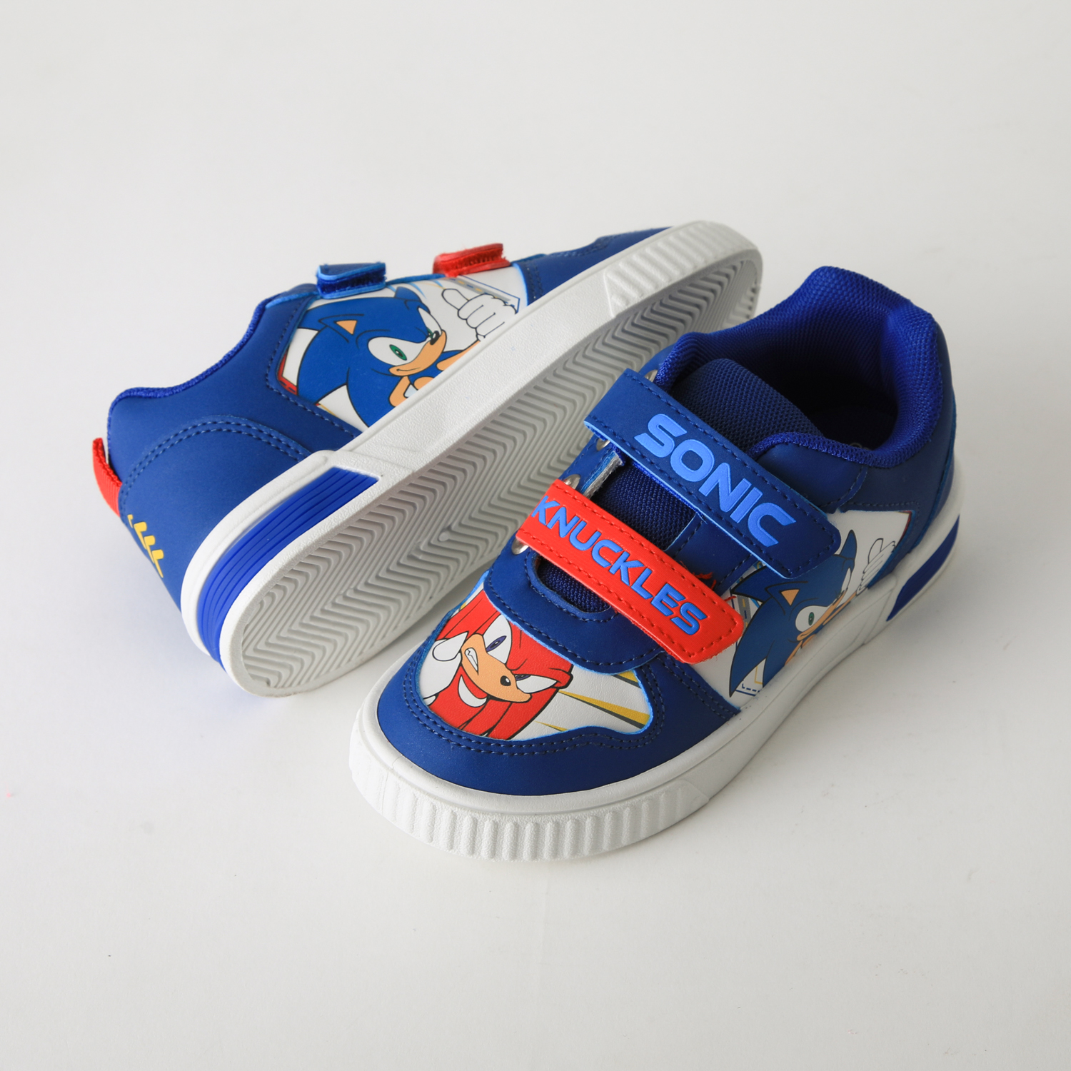 ZAPATILLA LUCES NIÑO VELCRO SONIC & NUCKLES AZUL SONIC - 4