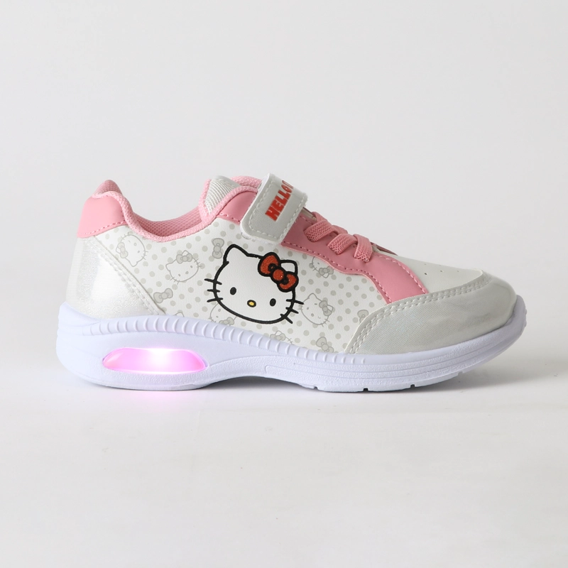 ZAPATILLA LUCES NIÑA VELCRO BLANCO HELLO KITTY - 1