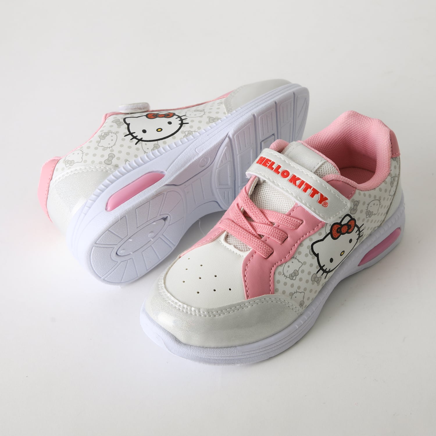 ZAPATILLA LUCES NIÑA VELCRO BLANCO HELLO KITTY - 4