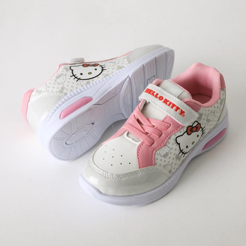 ZAPATILLA LUCES NIÑA VELCRO BLANCO HELLO KITTY - 4