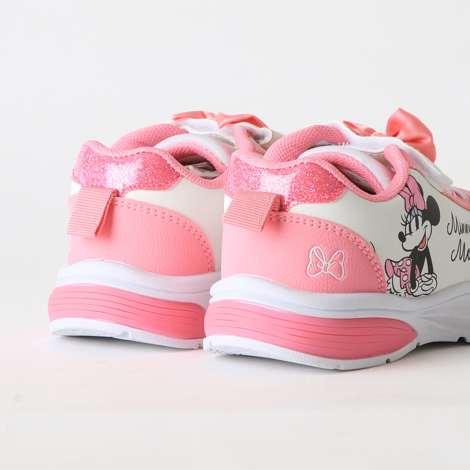 ZAPATILLA LUCES NIÑA VELCRO MOÑO MINNIE ROSADO DISNEY - 3