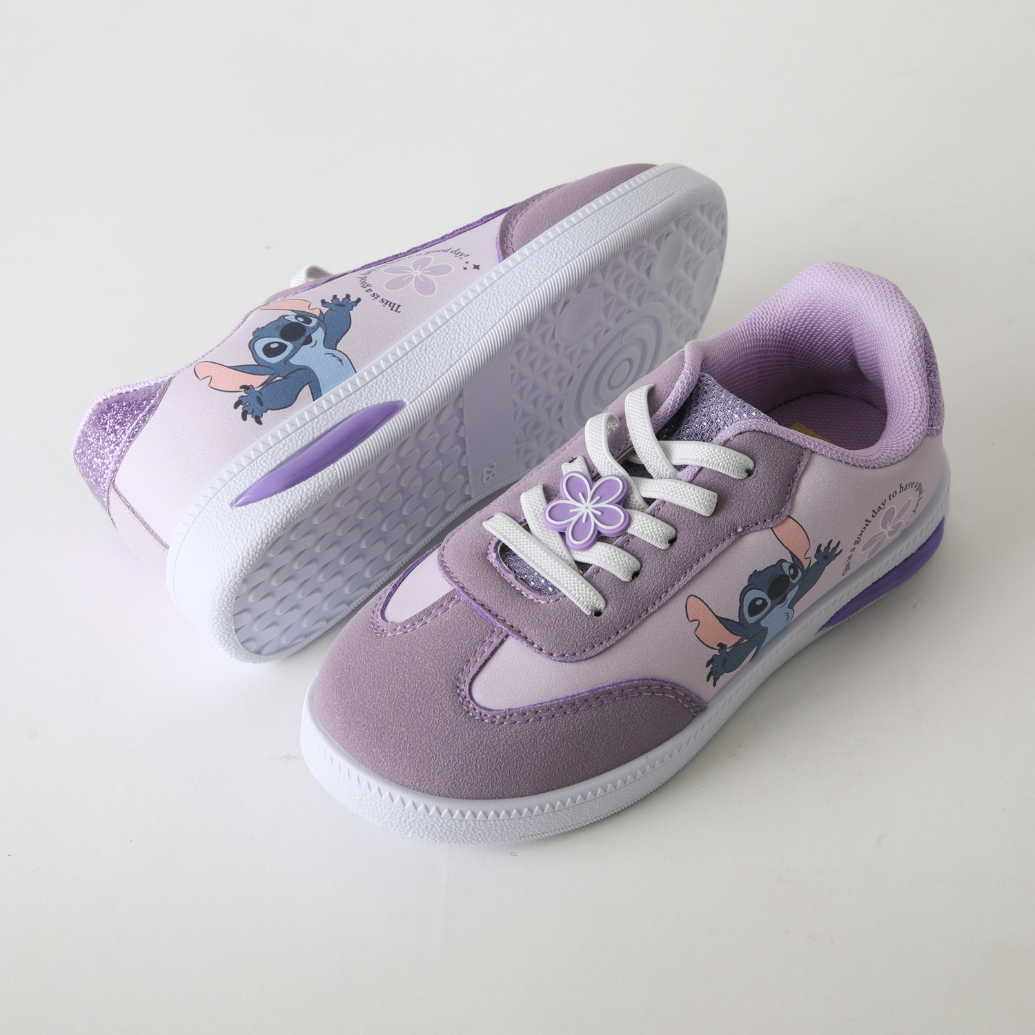 ZAPATILLA LUCES NIÑA FLOR LILO & STITCH MORADO DISNEY - 4