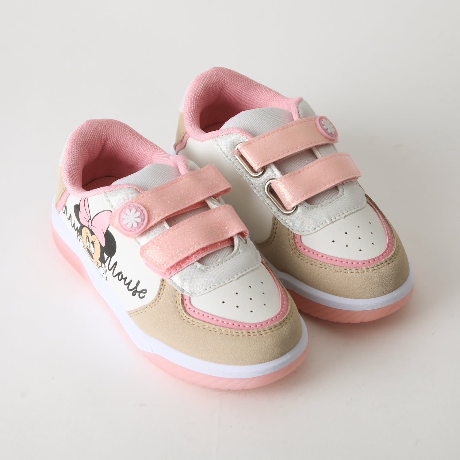 ZAPATILLA LUCES NIÑA VELCRO MINNIE ROSADO DISNEY - 2