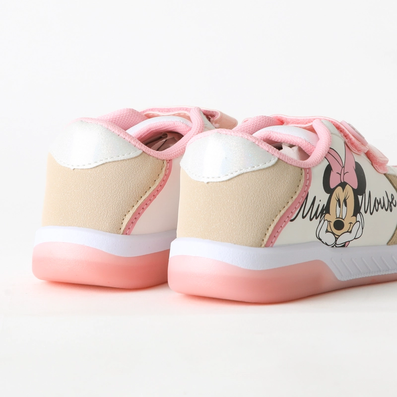 ZAPATILLA LUCES NIÑA VELCRO MINNIE ROSADO DISNEY - 3